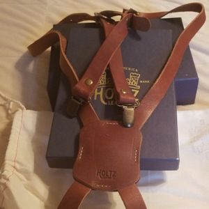 Genuine Leather Suspenders